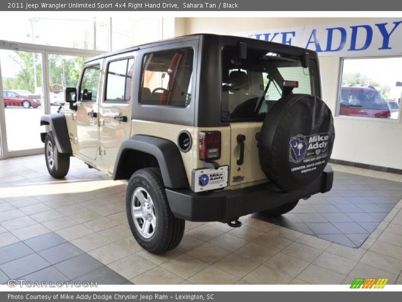 Sahara Tan / Black 2011 Jeep Wrangler Unlimited Sport 4x4 Right Hand Drive
