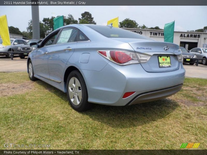 Blue Sky Metallic / Gray 2011 Hyundai Sonata Hybrid