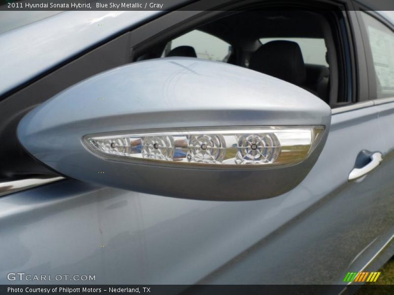 Blue Sky Metallic / Gray 2011 Hyundai Sonata Hybrid