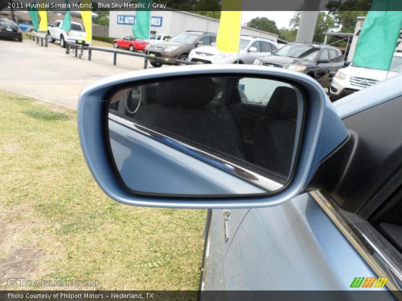 Blue Sky Metallic / Gray 2011 Hyundai Sonata Hybrid