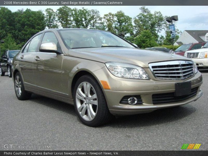 Sand Beige Metallic / Savanna/Cashmere 2008 Mercedes-Benz C 300 Luxury
