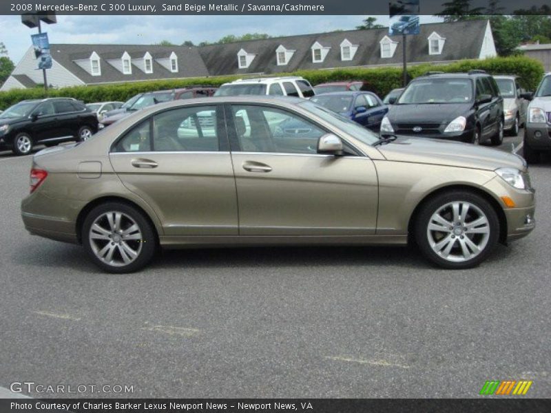Sand Beige Metallic / Savanna/Cashmere 2008 Mercedes-Benz C 300 Luxury