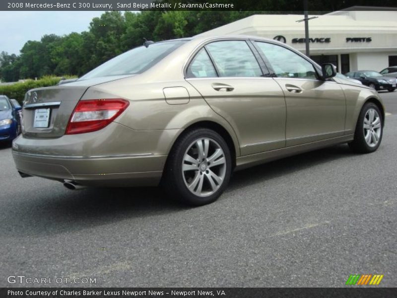 Sand Beige Metallic / Savanna/Cashmere 2008 Mercedes-Benz C 300 Luxury