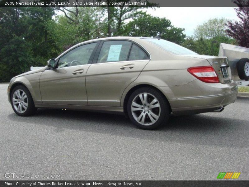 Sand Beige Metallic / Savanna/Cashmere 2008 Mercedes-Benz C 300 Luxury