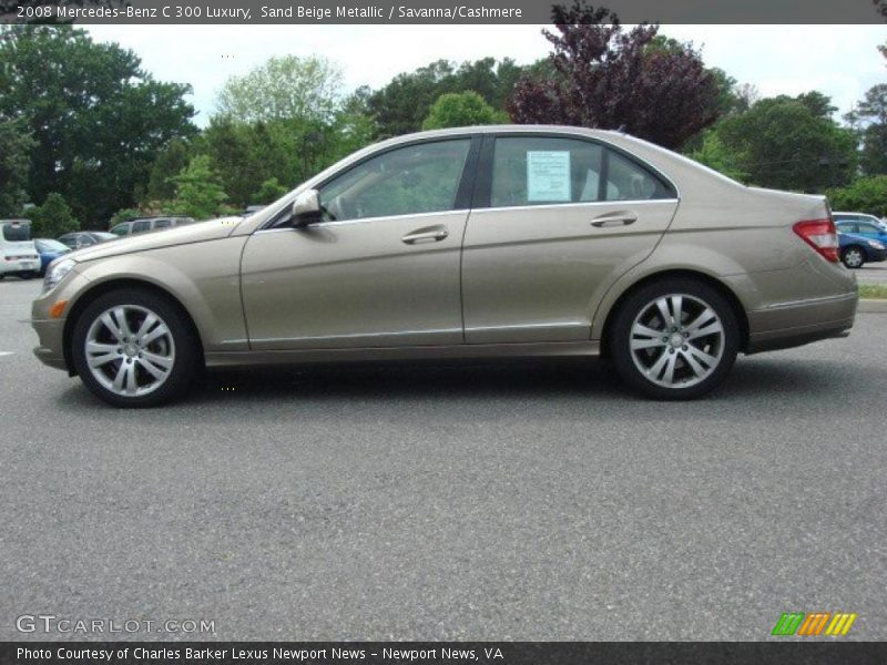 Sand Beige Metallic / Savanna/Cashmere 2008 Mercedes-Benz C 300 Luxury