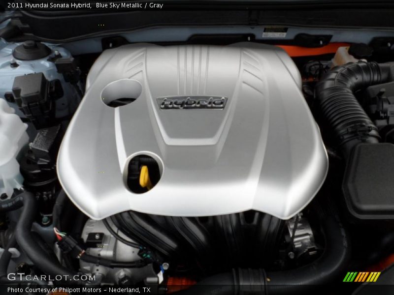  2011 Sonata Hybrid Engine - 2.4 Liter h DOHC 16-Valve D-CVVT 4 Cylinder Gasoline/Electric Hybrid