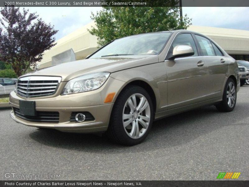 Sand Beige Metallic / Savanna/Cashmere 2008 Mercedes-Benz C 300 Luxury