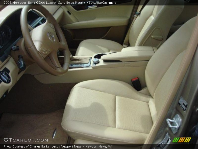 Sand Beige Metallic / Savanna/Cashmere 2008 Mercedes-Benz C 300 Luxury