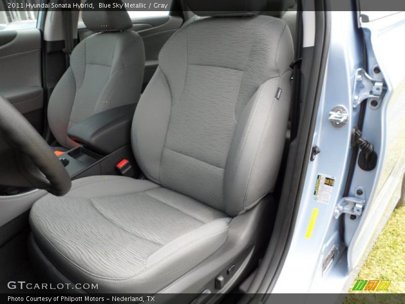  2011 Sonata Hybrid Gray Interior