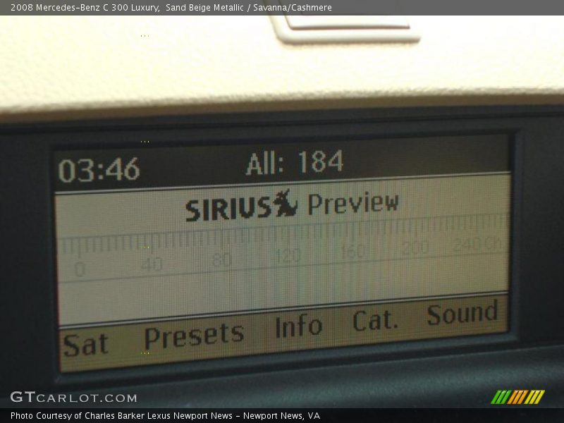 Sand Beige Metallic / Savanna/Cashmere 2008 Mercedes-Benz C 300 Luxury