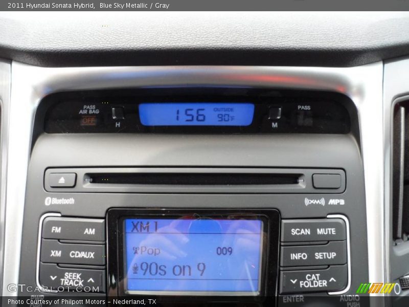 Controls of 2011 Sonata Hybrid