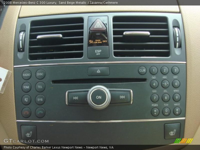 Sand Beige Metallic / Savanna/Cashmere 2008 Mercedes-Benz C 300 Luxury