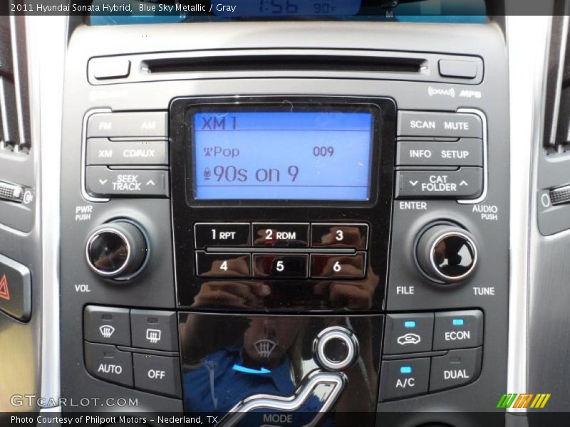 Controls of 2011 Sonata Hybrid