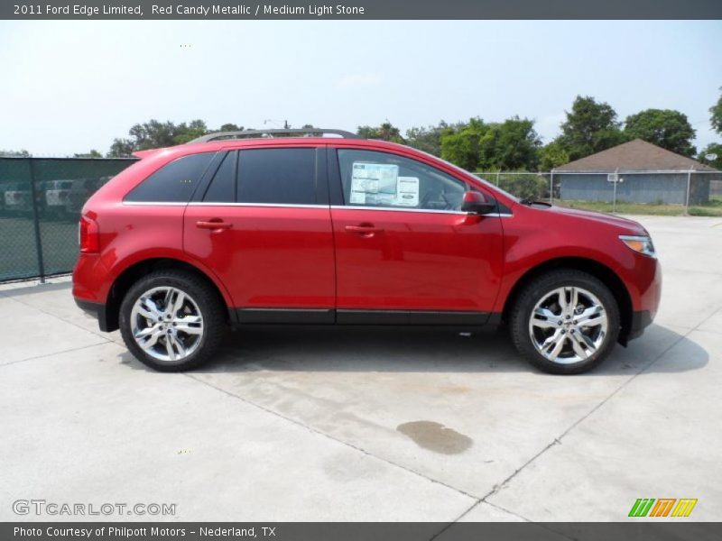 Red Candy Metallic / Medium Light Stone 2011 Ford Edge Limited