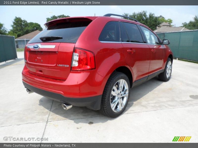 Red Candy Metallic / Medium Light Stone 2011 Ford Edge Limited