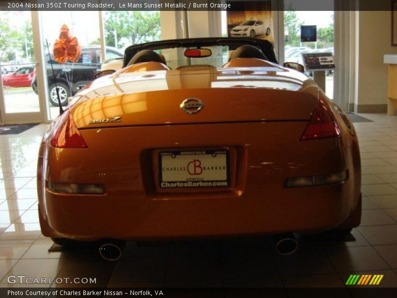 Le Mans Sunset Metallic / Burnt Orange 2004 Nissan 350Z Touring Roadster