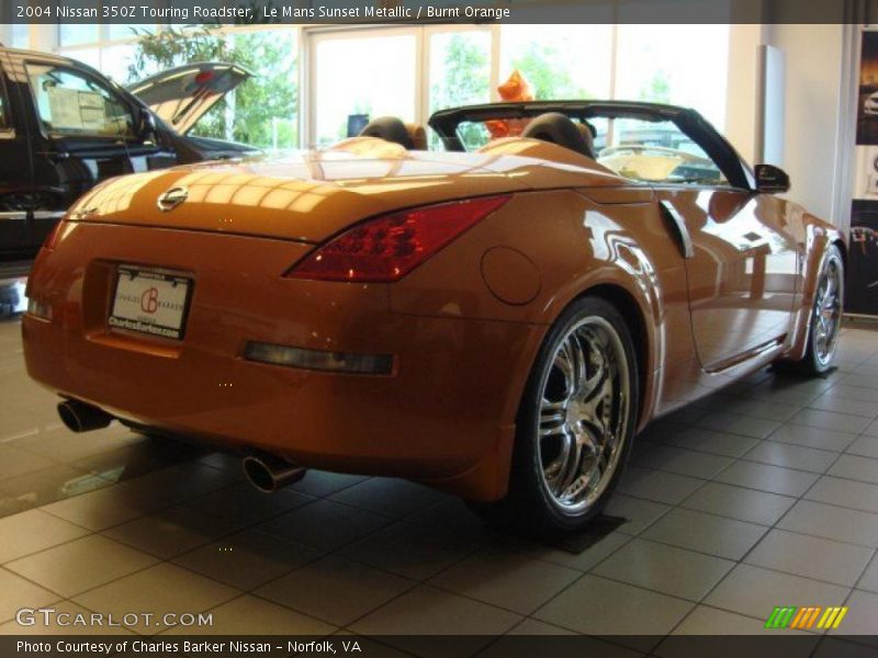 Le Mans Sunset Metallic / Burnt Orange 2004 Nissan 350Z Touring Roadster