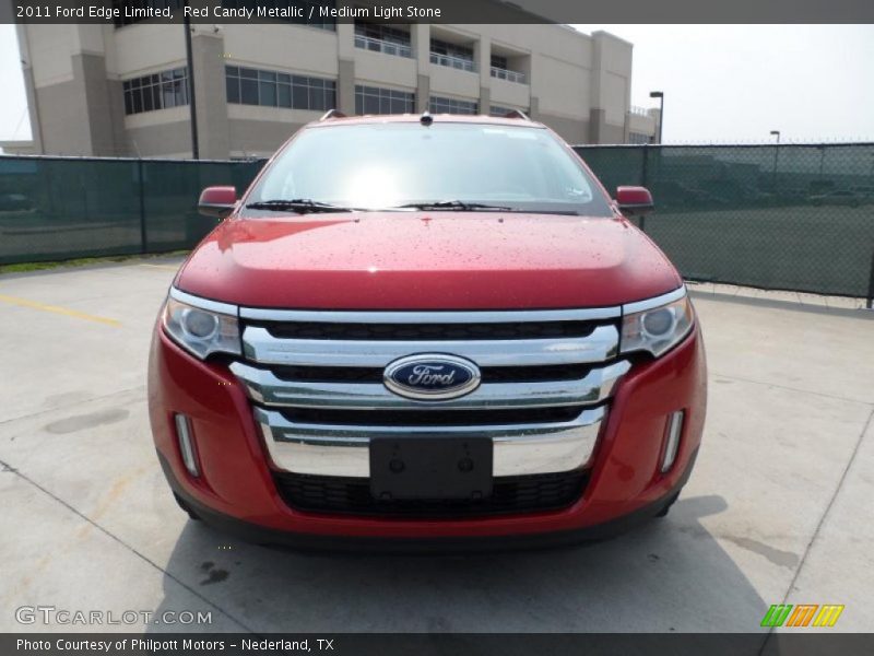 Red Candy Metallic / Medium Light Stone 2011 Ford Edge Limited