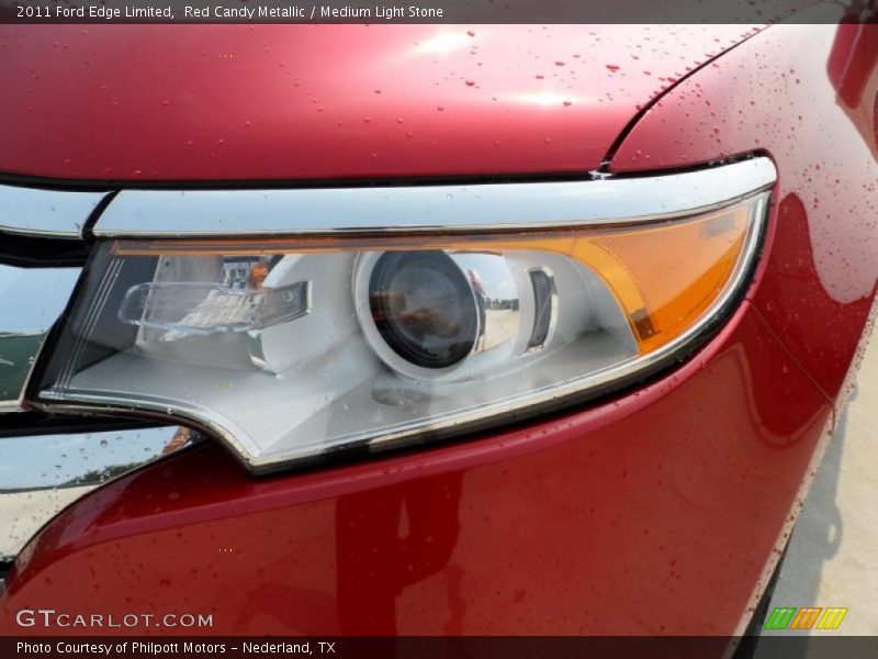 Red Candy Metallic / Medium Light Stone 2011 Ford Edge Limited