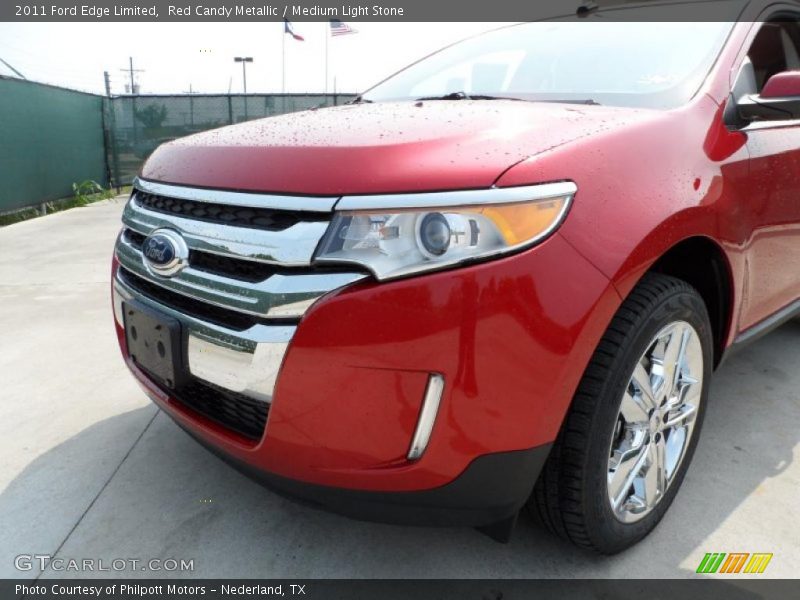 Red Candy Metallic / Medium Light Stone 2011 Ford Edge Limited