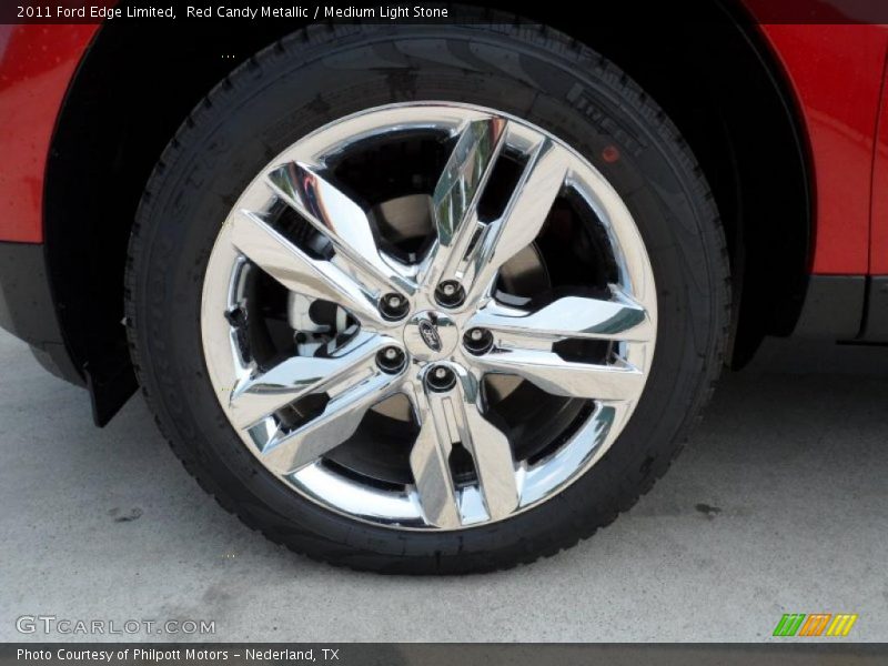 Red Candy Metallic / Medium Light Stone 2011 Ford Edge Limited