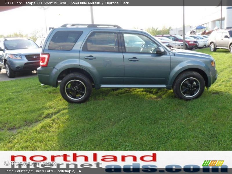 Steel Blue Metallic / Charcoal Black 2011 Ford Escape XLT Sport V6 4WD