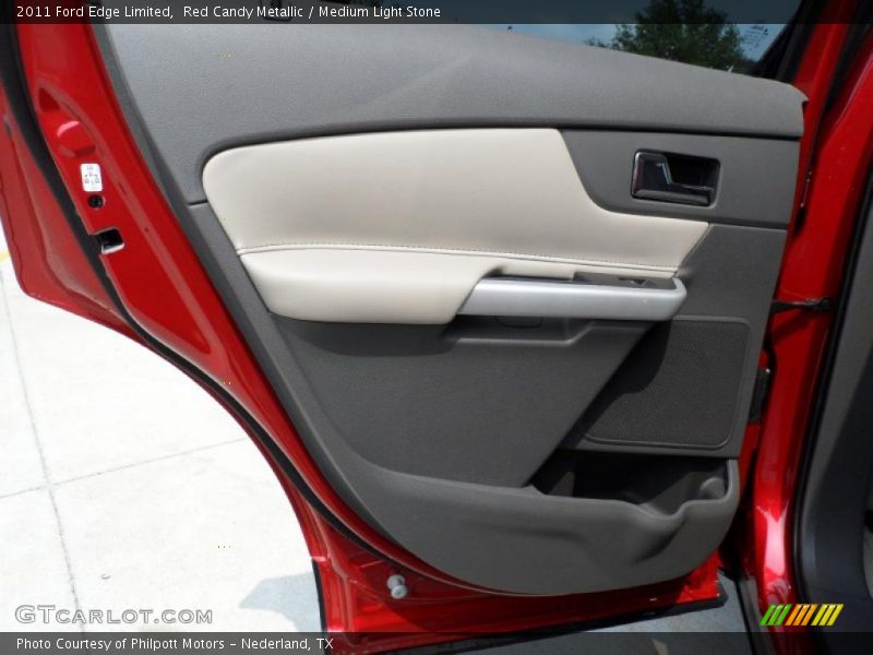 Red Candy Metallic / Medium Light Stone 2011 Ford Edge Limited