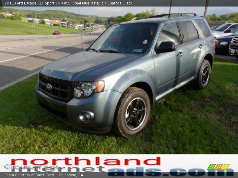 Steel Blue Metallic / Charcoal Black 2011 Ford Escape XLT Sport V6 4WD