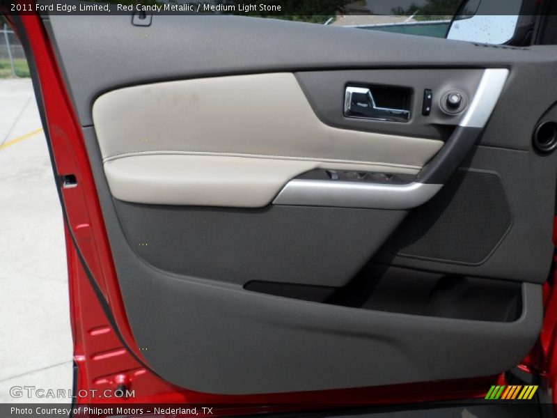 Red Candy Metallic / Medium Light Stone 2011 Ford Edge Limited