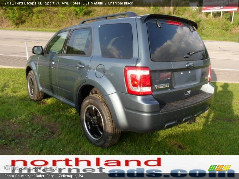 Steel Blue Metallic / Charcoal Black 2011 Ford Escape XLT Sport V6 4WD