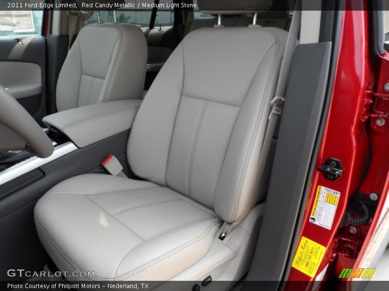Red Candy Metallic / Medium Light Stone 2011 Ford Edge Limited