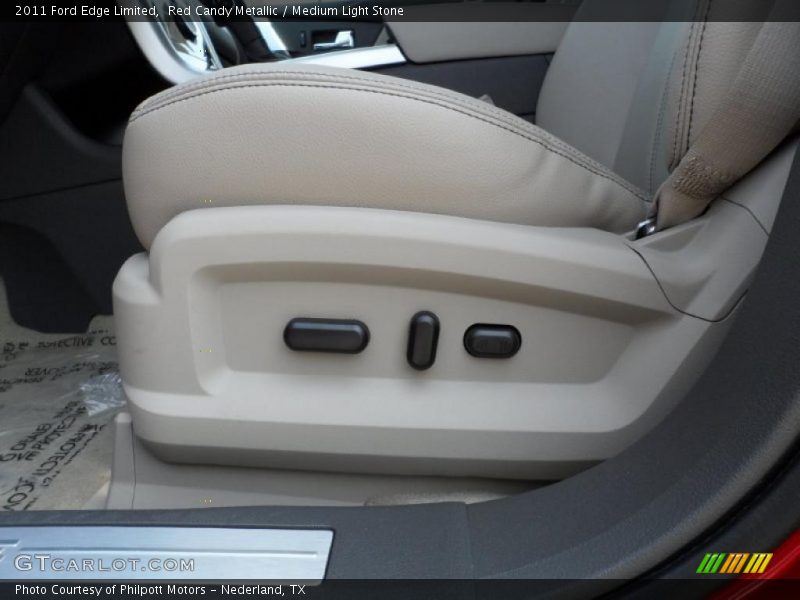 Red Candy Metallic / Medium Light Stone 2011 Ford Edge Limited