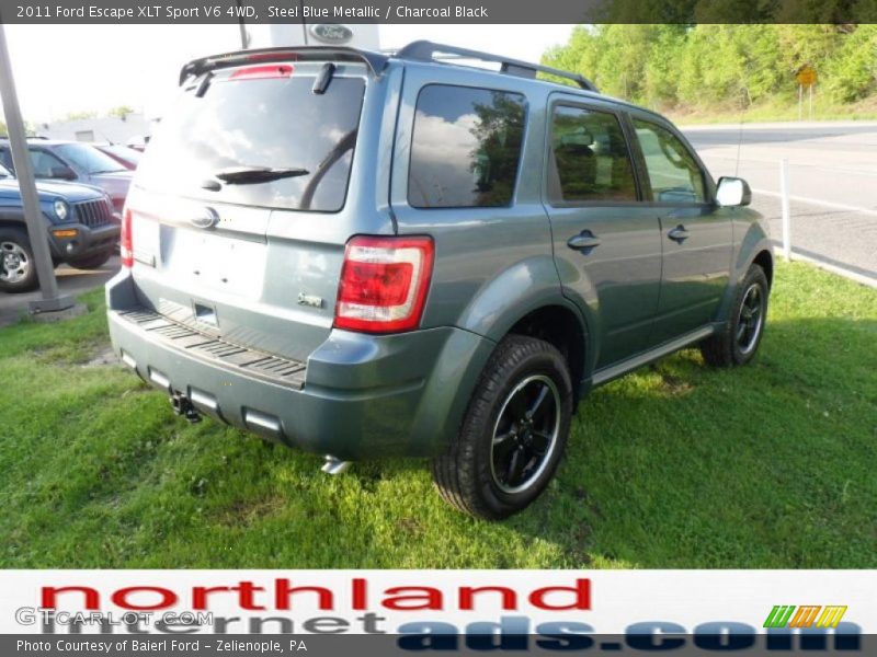 Steel Blue Metallic / Charcoal Black 2011 Ford Escape XLT Sport V6 4WD