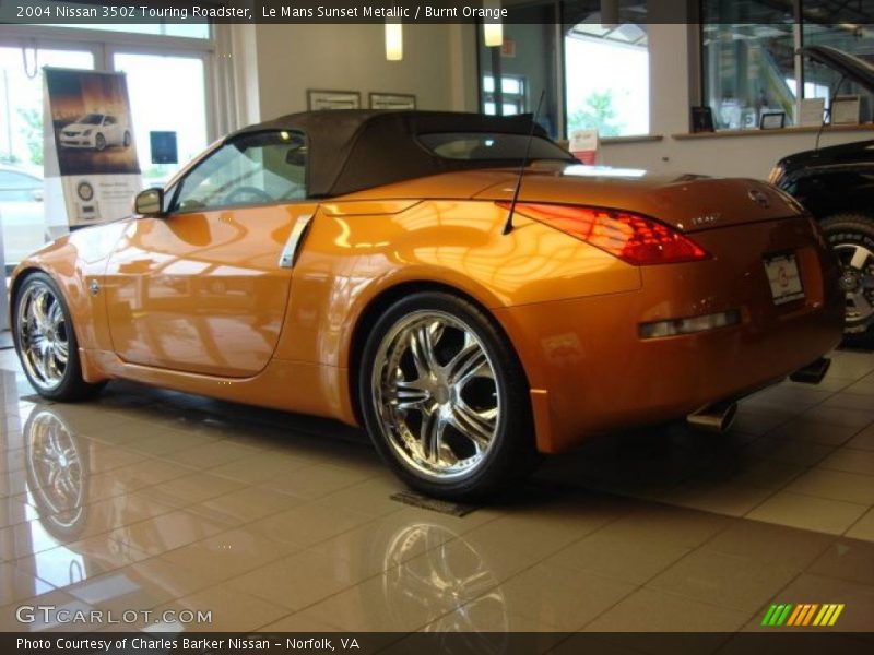 Le Mans Sunset Metallic / Burnt Orange 2004 Nissan 350Z Touring Roadster