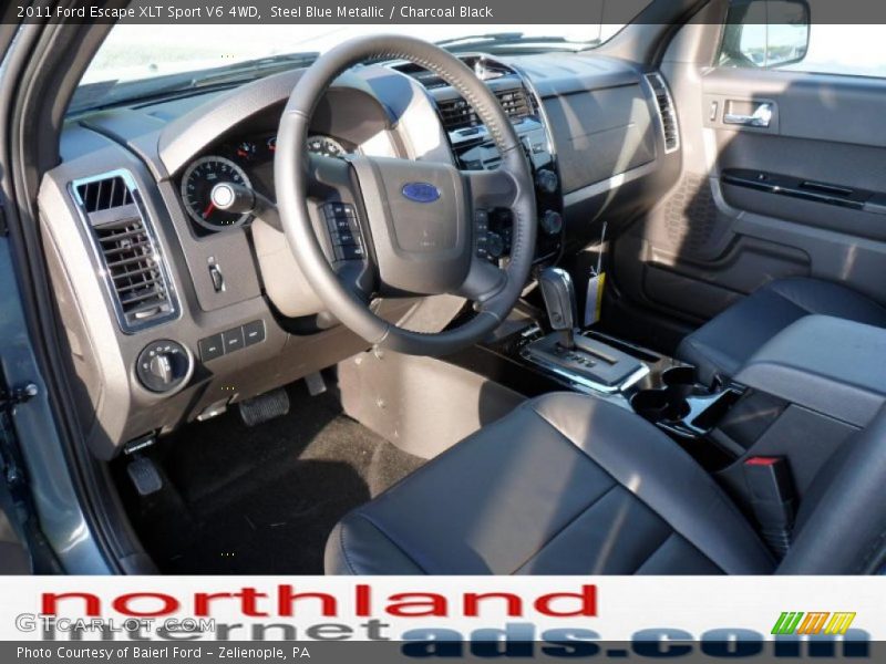 Steel Blue Metallic / Charcoal Black 2011 Ford Escape XLT Sport V6 4WD