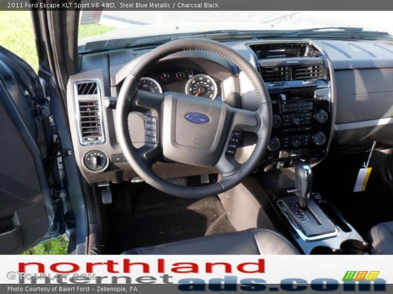 Steel Blue Metallic / Charcoal Black 2011 Ford Escape XLT Sport V6 4WD