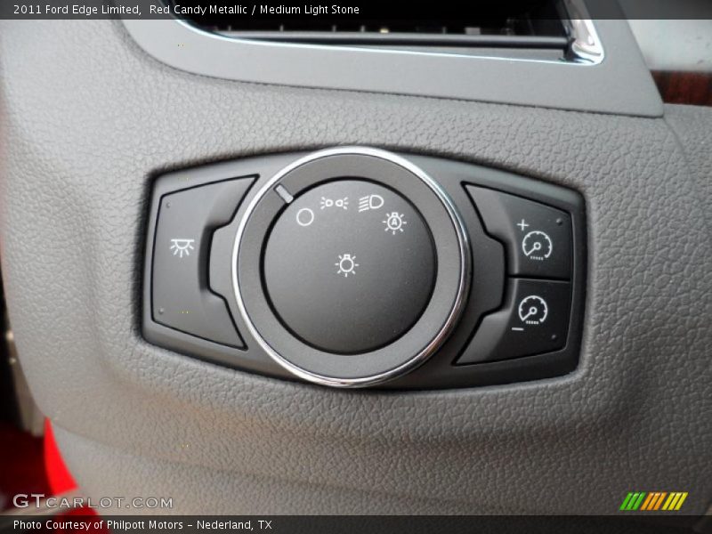 Red Candy Metallic / Medium Light Stone 2011 Ford Edge Limited
