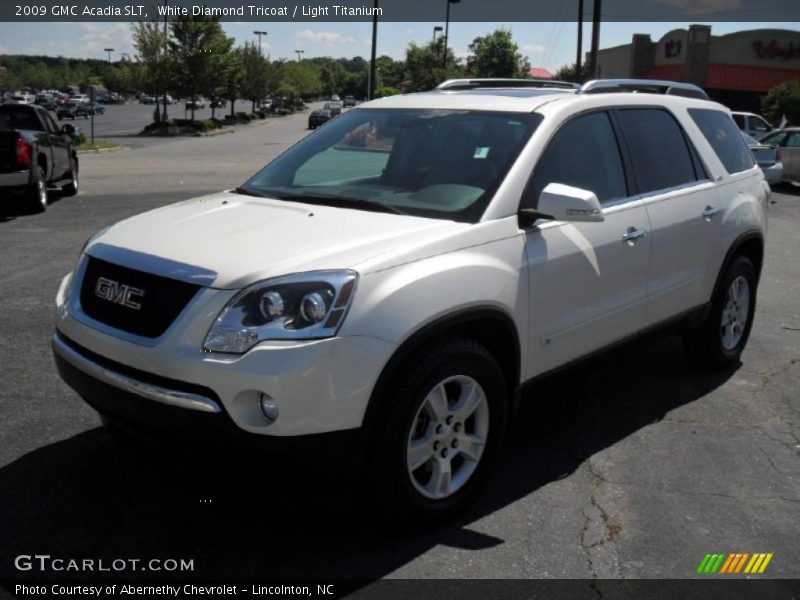 White Diamond Tricoat / Light Titanium 2009 GMC Acadia SLT