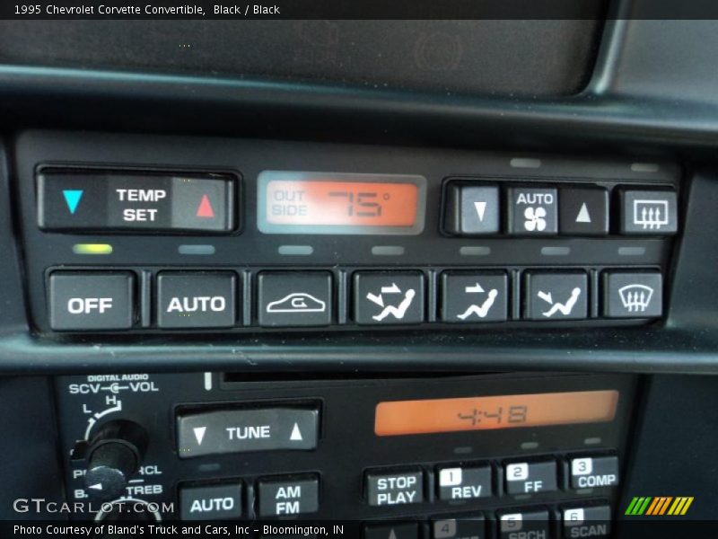Controls of 1995 Corvette Convertible