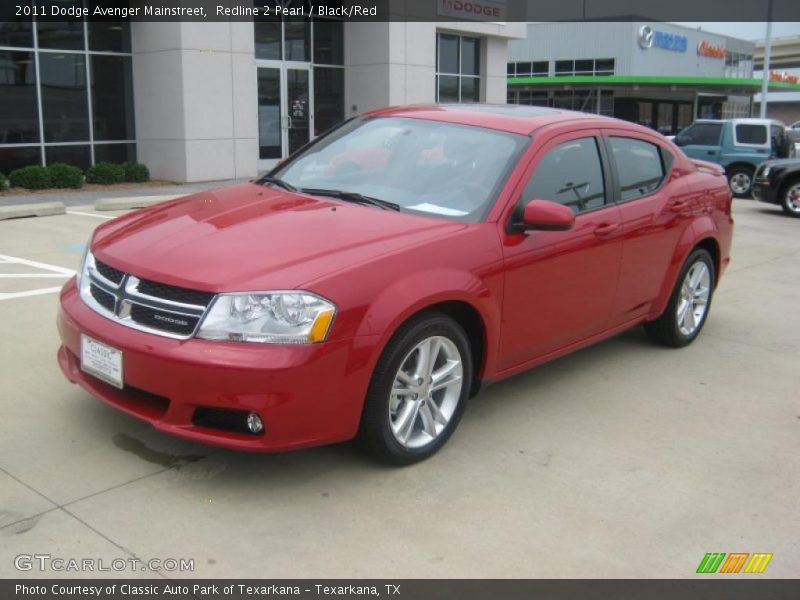 Redline 2 Pearl / Black/Red 2011 Dodge Avenger Mainstreet
