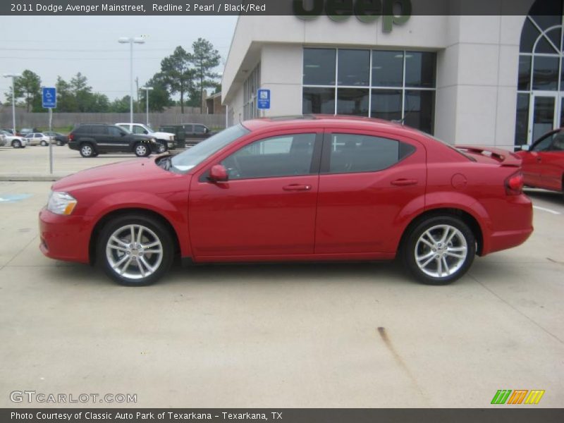 Redline 2 Pearl / Black/Red 2011 Dodge Avenger Mainstreet