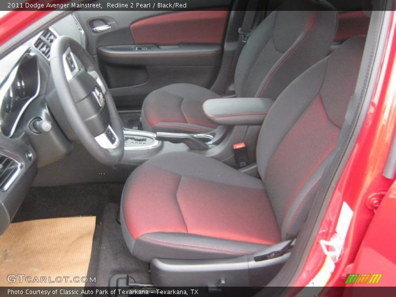 Redline 2 Pearl / Black/Red 2011 Dodge Avenger Mainstreet
