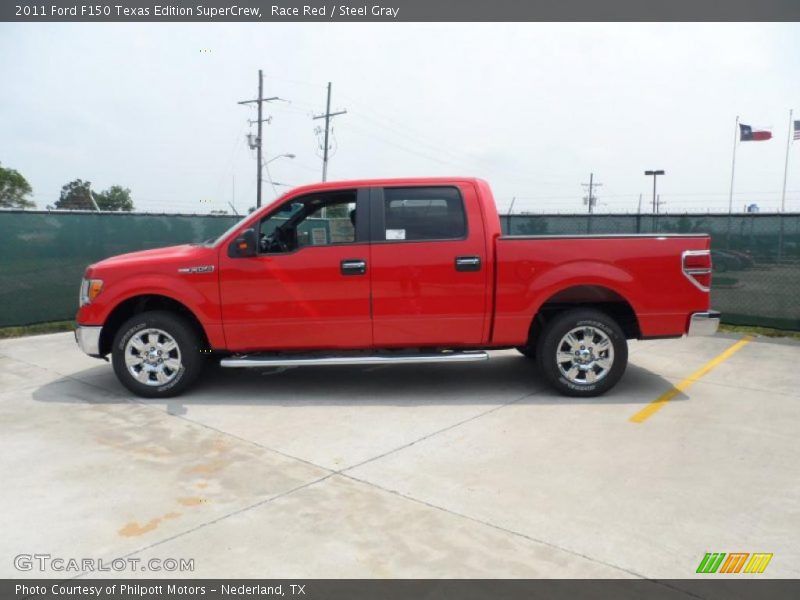Race Red / Steel Gray 2011 Ford F150 Texas Edition SuperCrew