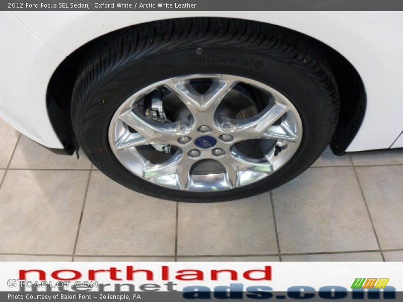 Oxford White / Arctic White Leather 2012 Ford Focus SEL Sedan