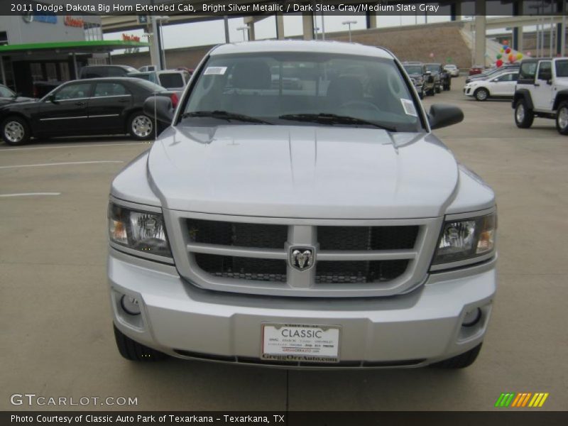 Bright Silver Metallic / Dark Slate Gray/Medium Slate Gray 2011 Dodge Dakota Big Horn Extended Cab