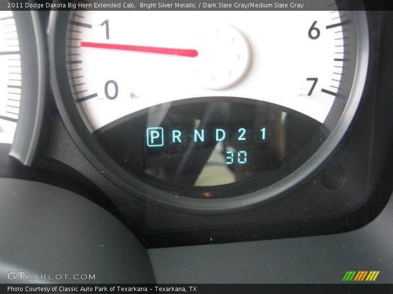 Bright Silver Metallic / Dark Slate Gray/Medium Slate Gray 2011 Dodge Dakota Big Horn Extended Cab