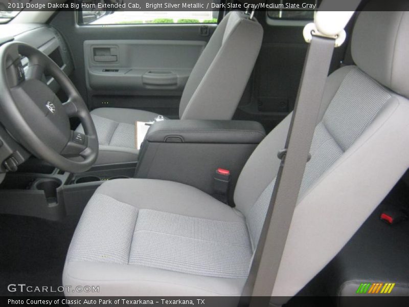 Bright Silver Metallic / Dark Slate Gray/Medium Slate Gray 2011 Dodge Dakota Big Horn Extended Cab