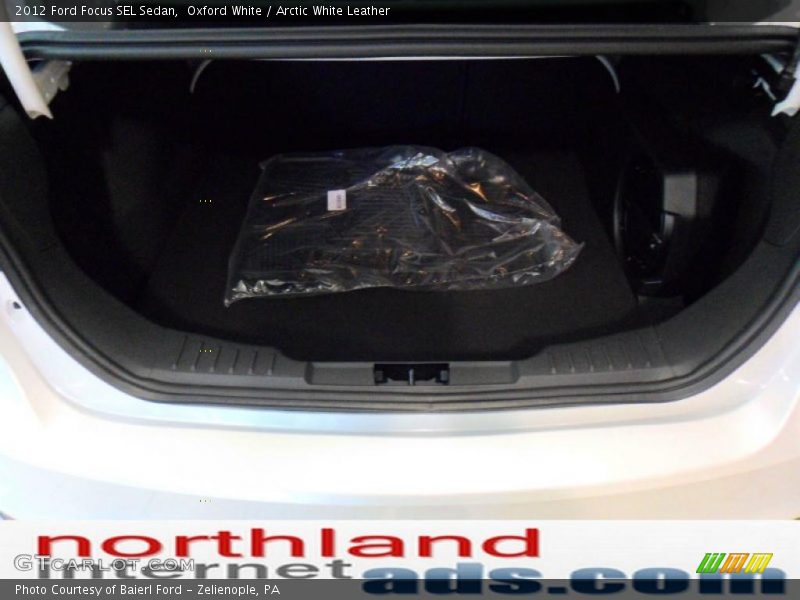 Oxford White / Arctic White Leather 2012 Ford Focus SEL Sedan