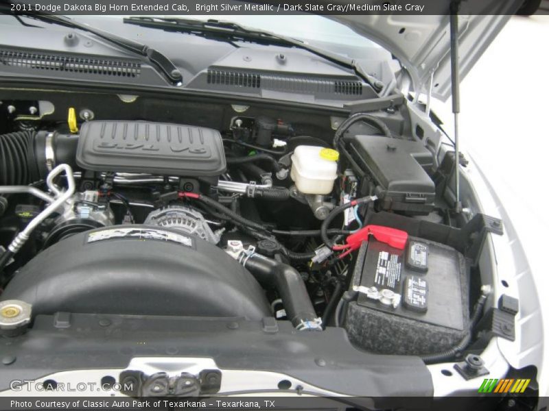 Bright Silver Metallic / Dark Slate Gray/Medium Slate Gray 2011 Dodge Dakota Big Horn Extended Cab