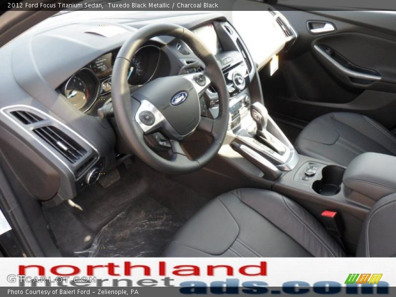 Tuxedo Black Metallic / Charcoal Black 2012 Ford Focus Titanium Sedan